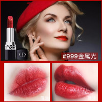 （专柜正品）迪奥口红 Dior 烈艳蓝金唇膏女士滋润口红999哑光/888/028/520/ 999#金属光
