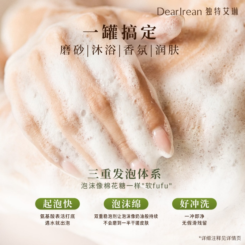 独特艾琳 25独特艾琳浮靡之水香氛嫩滑磨砂膏 身体护理 清洁去角质 滋润保湿留香 6979254420107高清大图