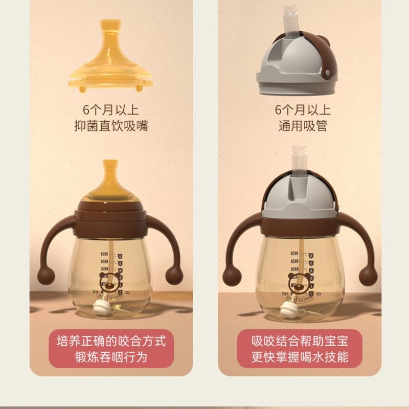 贝适邦金黄色奶瓶配件奶嘴/鸭嘴/吸嘴/水杯头 金黄色s码圆孔奶嘴 数量*1