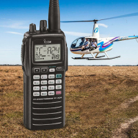 艾可慕(ICOM) A24航空电台高频对空电台手持电台对讲机 黑色