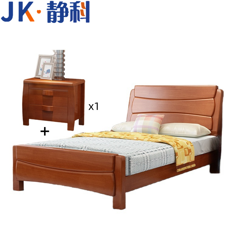 静科员工单人床1350*1900*1000mm(床+床垫+床头柜)套高清大图
