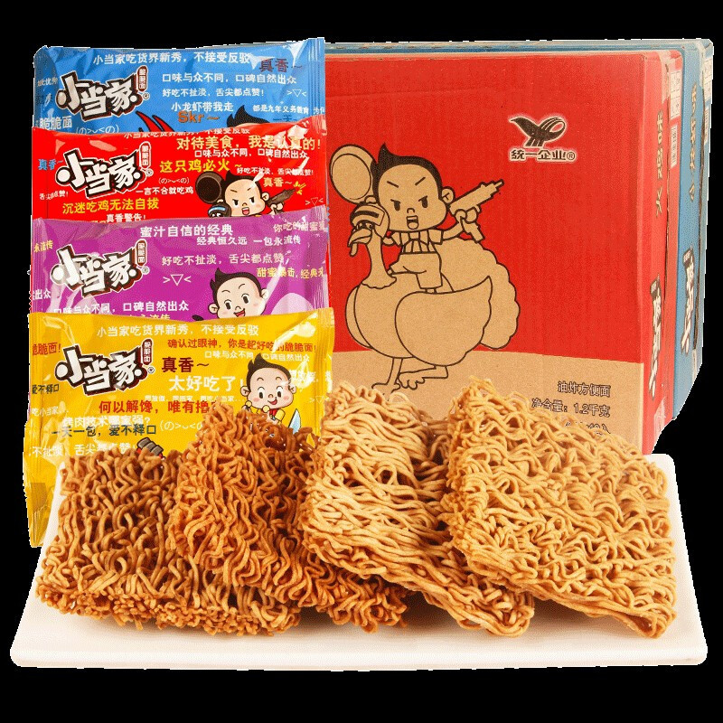 统一小当家干脆面多口味混装整箱20g2040袋干吃儿童零食方便面当天