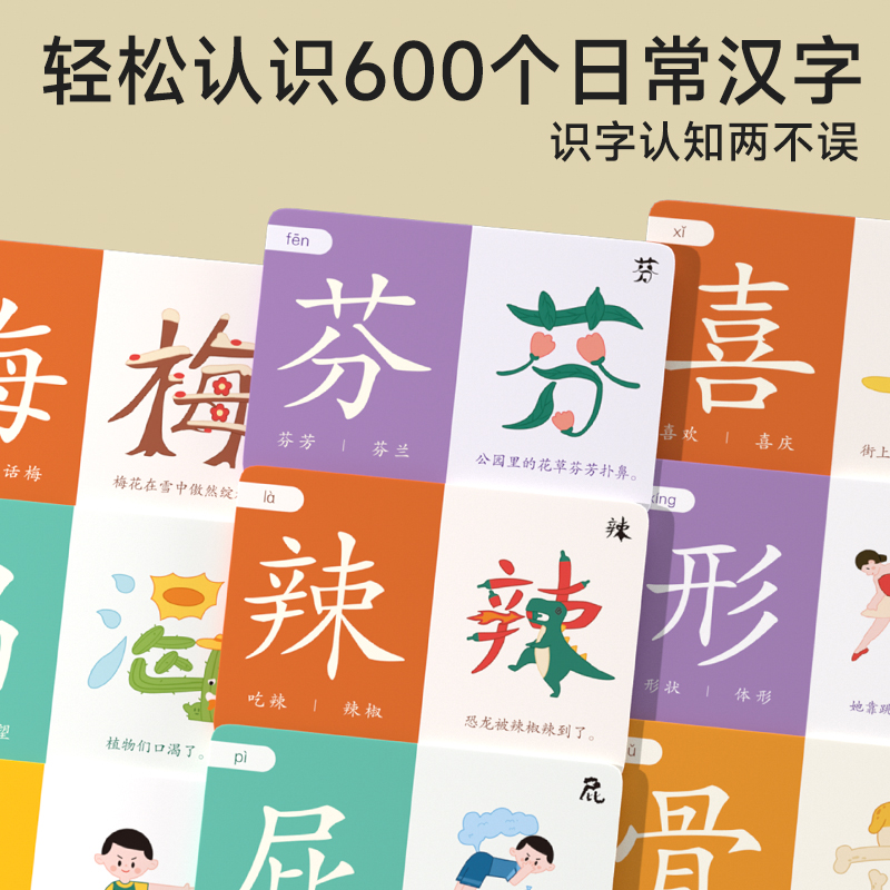 初级象形识字闪卡 [正版]幼儿象形识字闪卡幼儿园专注力划消卡儿童小学生图形认知记忆力幼小衔接早教教具基础进阶强化全面均衡高清大图