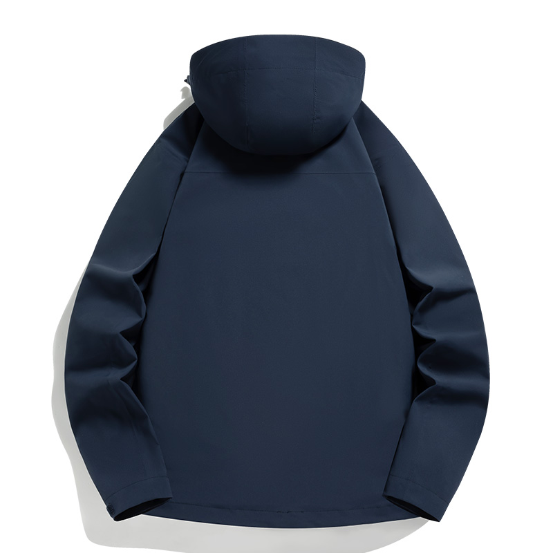 渔人船长冬季户外全热封情侣款冲锋衣防水透气防风保暖可拆卸三合一两件套高清大图