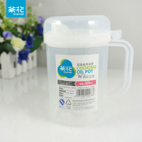 茶花油壶塑料大容量厨房用品家用防漏油壶带盖调味油罐醋壶酱油瓶