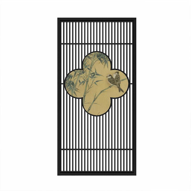 BONJEAN新中式屏风隔断客厅卧室遮挡家用简约现代进风水玄关格栅时尚高清大图