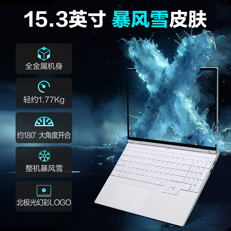 机械革命(MECHREVO) 无 界15X Pro 暴风雪 定制(AI 9H 365 32G 2T 99Wh 120Hz 2.5K )轻薄本办公笔记本电脑高清大图