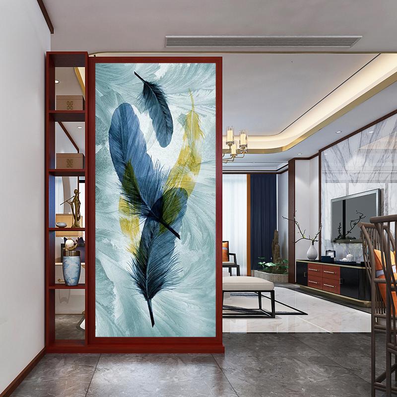 BONJEAN实木屏风隔断中式座屏客厅进玄关柜北欧卧室遮挡移动简约现代高清大图