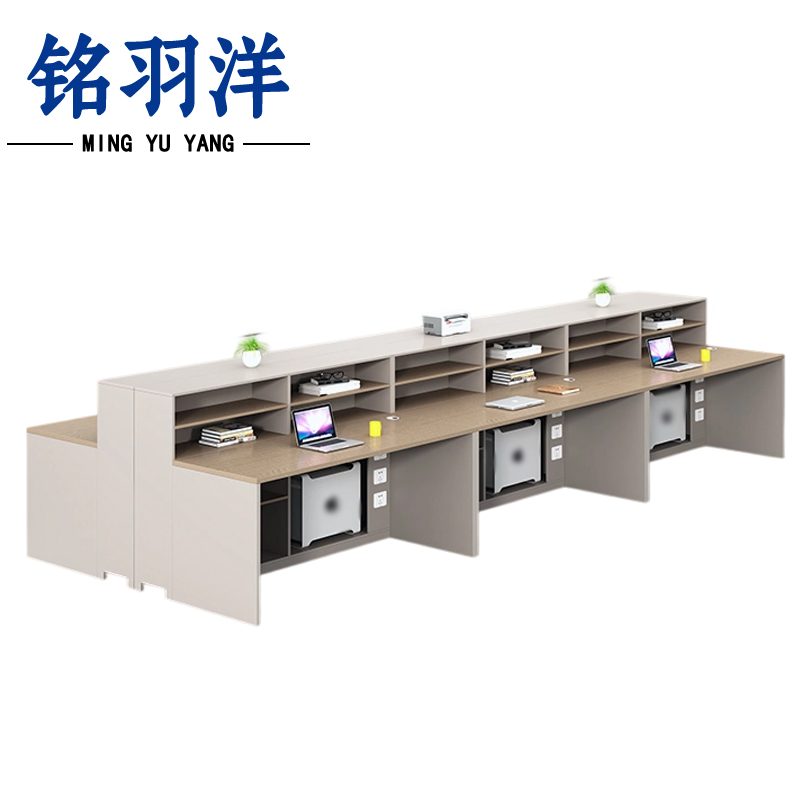 铭羽洋职员桌360*180*110cm张高清大图