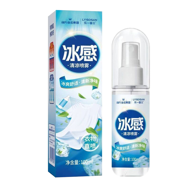 海氏海诺 100ml装夏季降温降热冰感清凉喷雾运动训练物理降温清新冰凉冰感喷剂高清大图