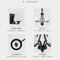 雷士照明美式吊灯轻奢水晶大气典雅客厅餐厅灯具现代简约灯饰套餐 测试商品