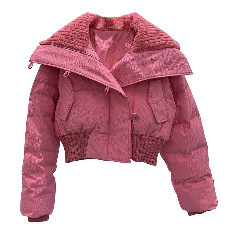 2025年新款棉服女冬季短款韩版宽松设计感棉衣时尚棉袄洋气外套潮高清大图