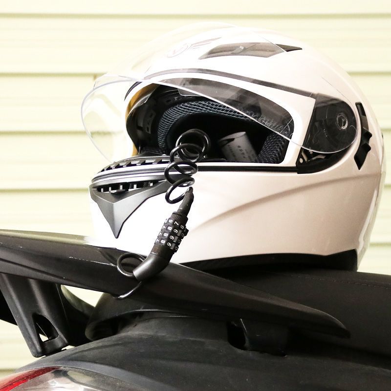 浩克电动车头盔锁摩托车自行车通用头盔防盗锁小型迷你便捷密码锁头盔