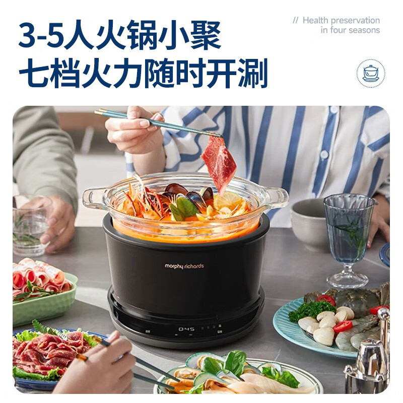 摩飞电器(Morphyrichards)电炖锅 多功能养生锅电火锅 家用电炖盅煲汤锅炖汤盅炖汤锅煲粥煮粥锅 MR9082高清大图