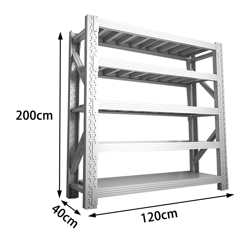 珂攸洋货架五层 置物架仓储货架1200*400*2000mm承重500kg组
