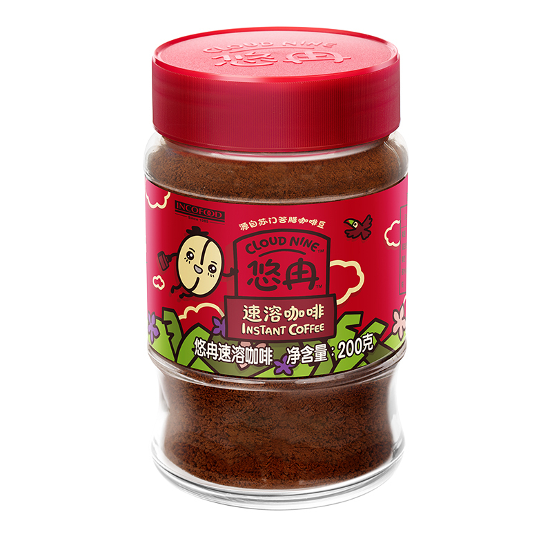 悠冉速溶咖啡瓶装200g