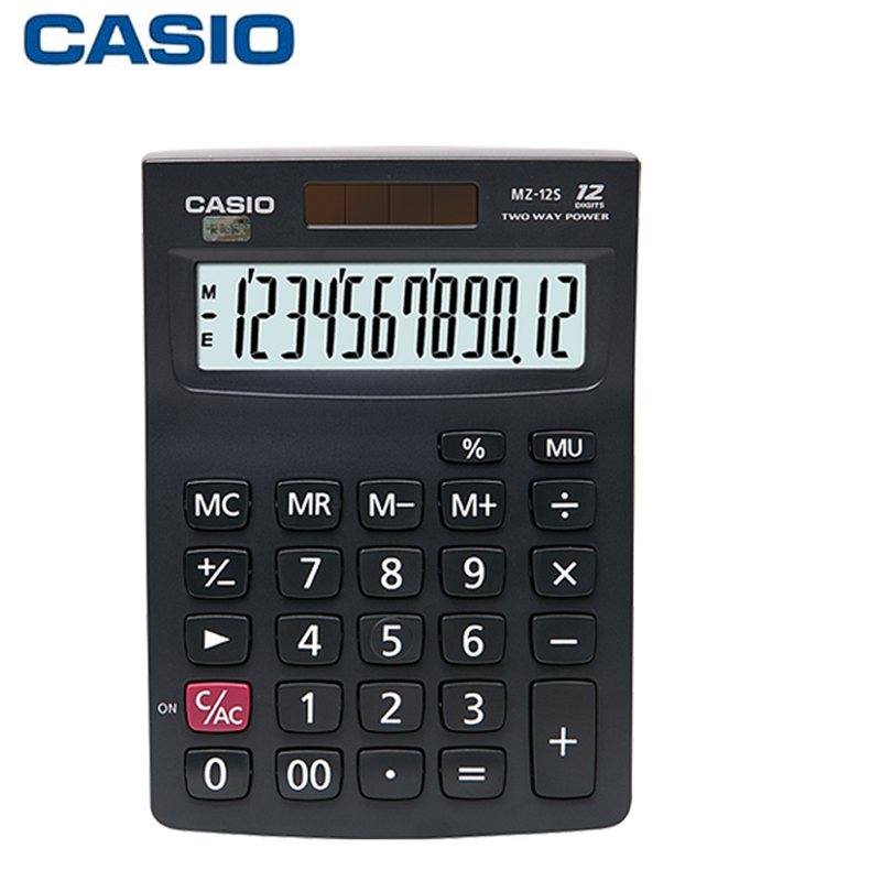 卡西欧(CASIO)MZ-12S计算器 计算机 大屏计算机 利润率计算器 12位大屏计算机 小号计算器