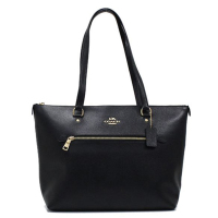 [直营]蔻驰(COACH)GALLERY 系列 真皮/涂层帆布 拉链款女士托特包 单肩包 女包 软