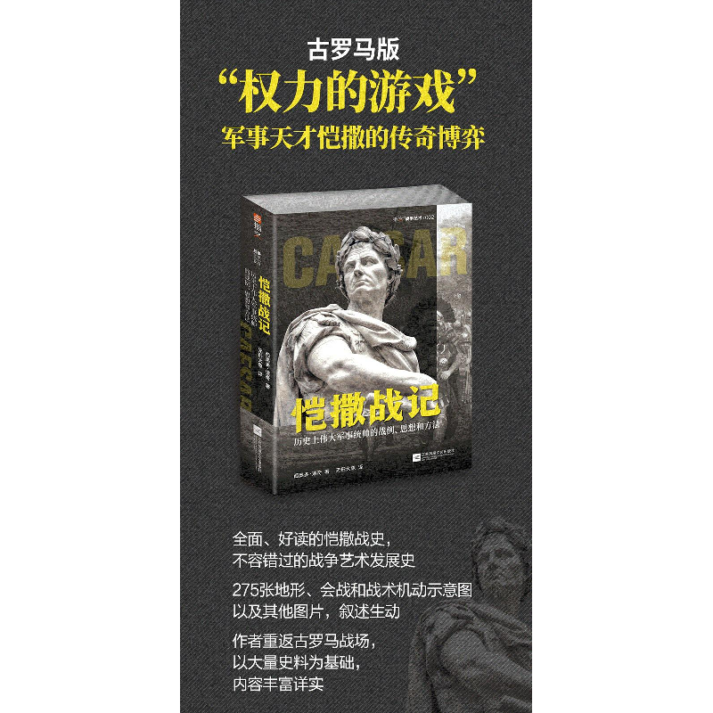 正版 恺撒战记:历史上伟大军事统帅的战例、思想和方法 (法)西奥高清大图