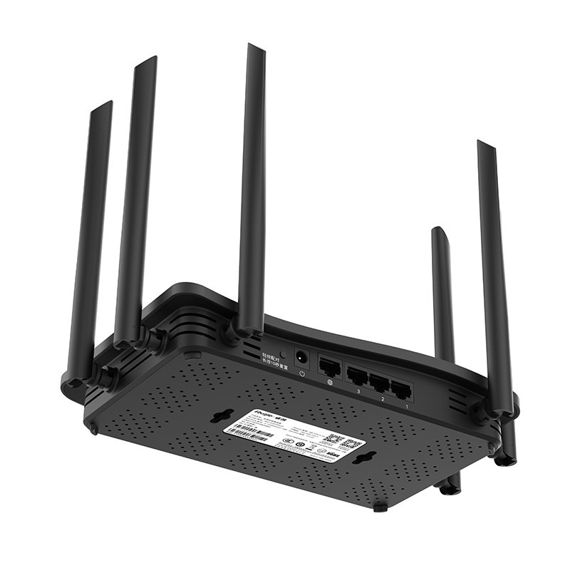 睿易 锐捷无线家用路由器 千兆RG-EW1200G pro双频wifi信号放大器1300M 黑色