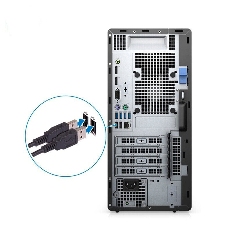 戴尔（Dell）Optiplex7080MT商用电脑整机21.5英寸显示器（ i7-10700 8G 1T 4G独）高清大图