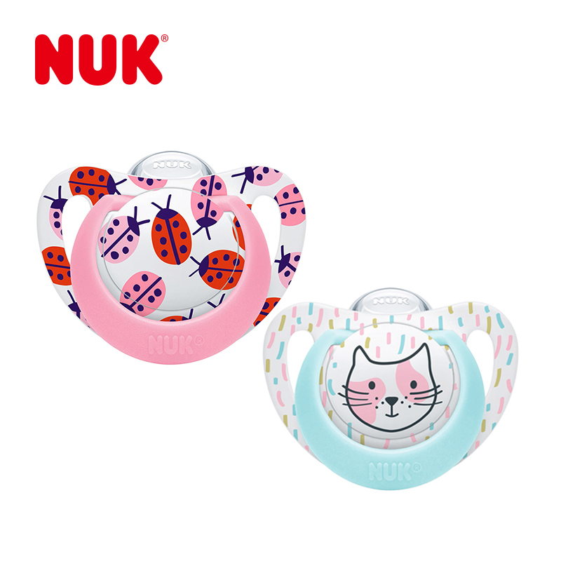 NUK智选型安抚奶嘴(6-18个月)花型随机