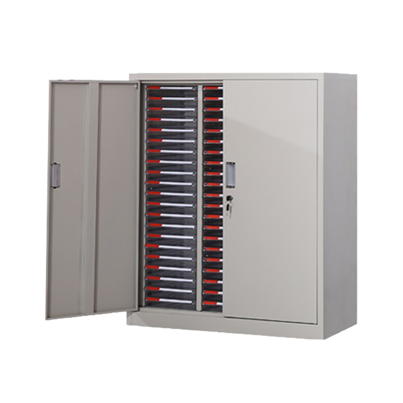 凌迪星带门文件柜86*39*100cm台高清大图