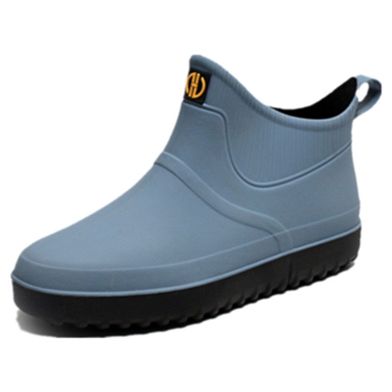 雨鞋男士时尚中短筒雨靴防水防滑厨房外卖钓鱼鞋水鞋防水棉鞋套鞋838