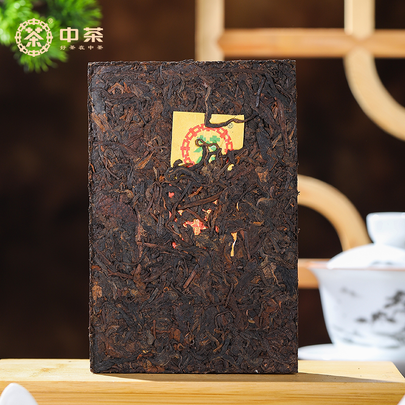 中茶普洱茶经典唛号典藏版熟普250g砖茶 7581云南普洱茶叶中华老字号高清大图