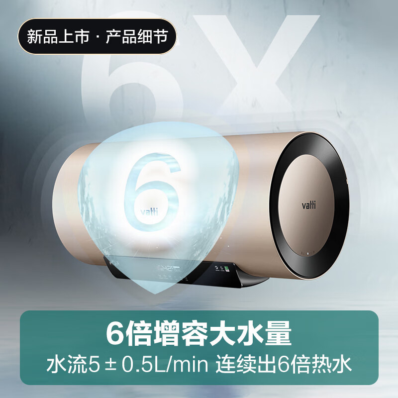 华帝(vatti)电热水器60升储水式家用 一级能效节能 3200w变频速热 安全出水 DDF60-i14025