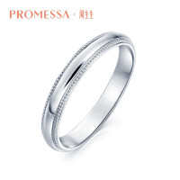 周生生 PROMESSA伯爵小皇冠系列Pt950铂金戒指情侣结婚白金戒指对戒71135R定价
