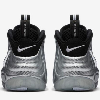 耐克（Nike） Air Foamposite 银色喷泡液态镜面男士高帮实战篮球鞋