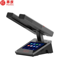 惠度（HuiDu）HD-8120C有线手拉手全数字会议系统话筒IP视像跟踪双机热备份台面式麦克风主席单元