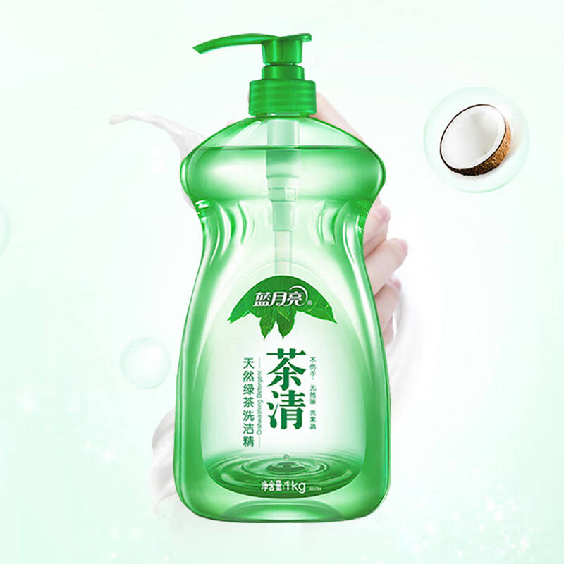蓝月亮洗洁精套装1kg*4瓶温和亲肤快速去油10000943高清大图
