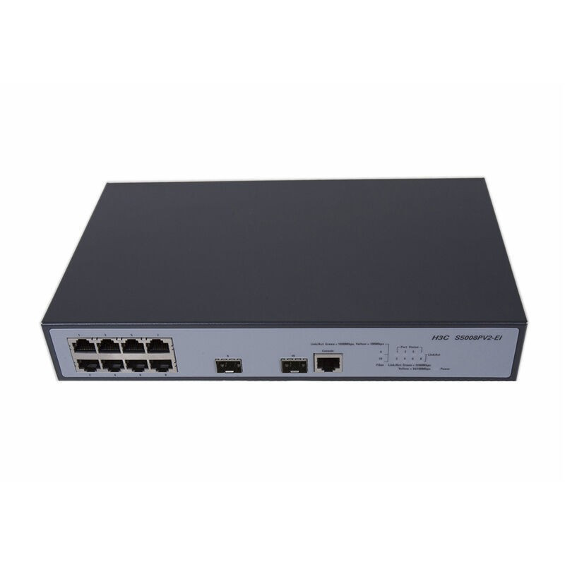 华三(H3C)S5008PV5-EI 8口千兆+2千兆光口 二层网管 企业级交换机