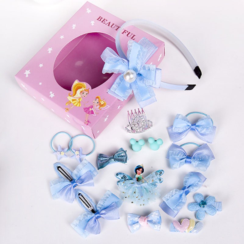 幼儿园小朋友发带韩版儿童发夹套装女童头饰可爱宝宝发圈发箍发卡发饰