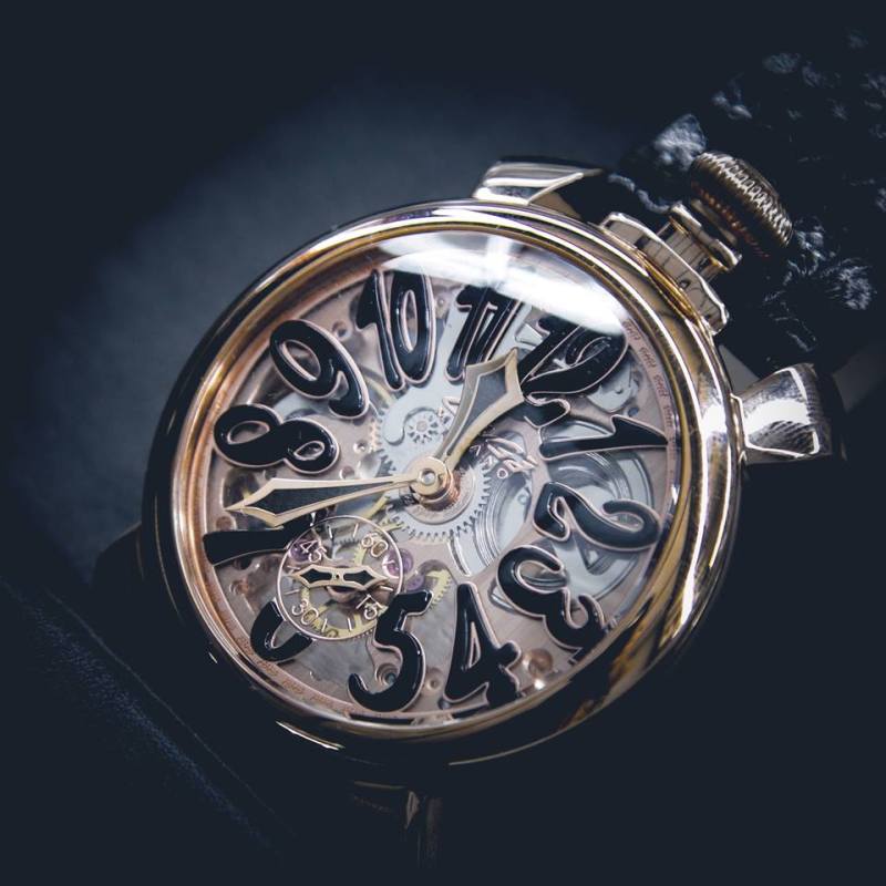 gagamilano骨架48mm系列时尚休闲男士机械手表5311