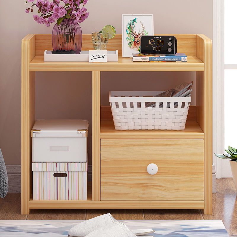 简约现代仿实木床头柜子卧室简易收纳储物置物柜床边柜子床头柜儿基础