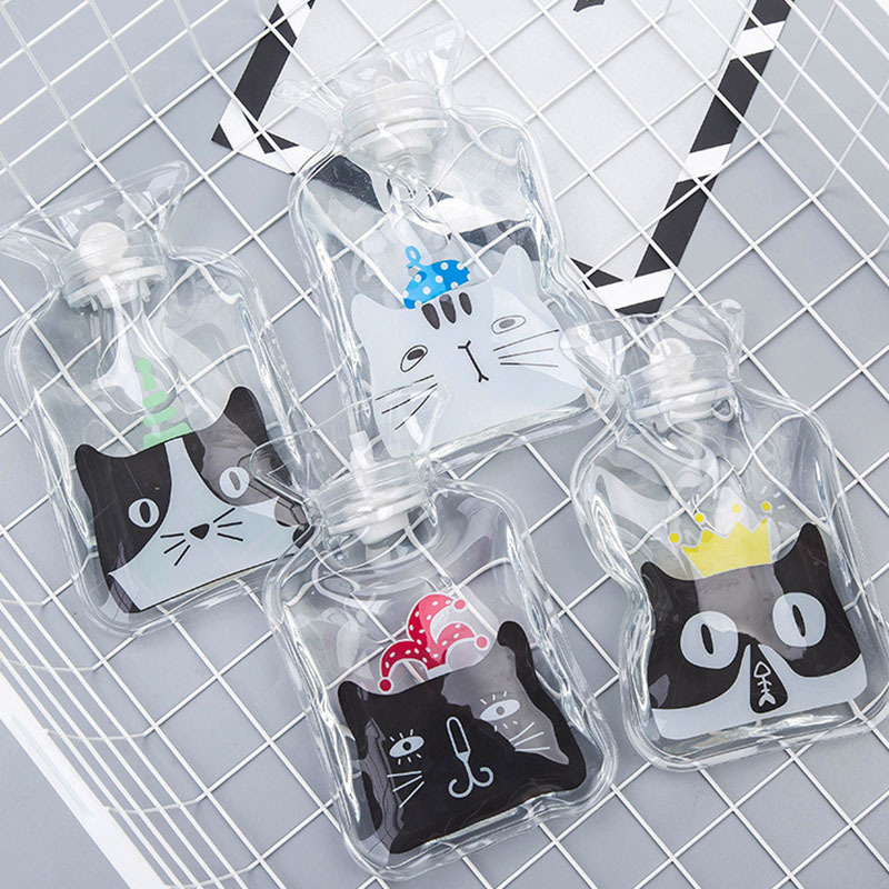 热水袋热敷腰部臀部小型透明暖水袋小号可爱随身热敷注水学生迷你