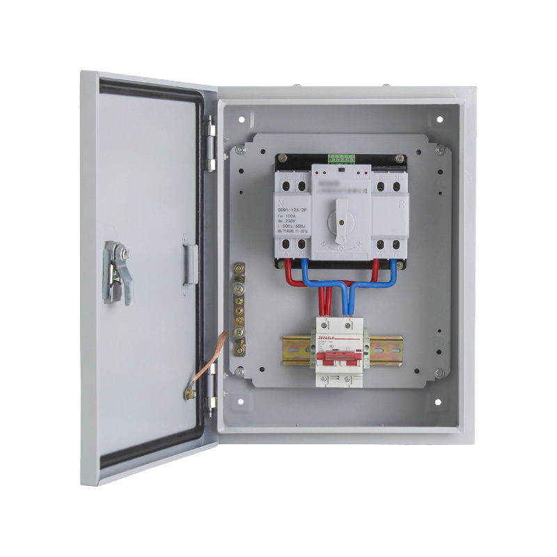 苏识两路自动转换开关成套配电箱2p100a出线带空开视频