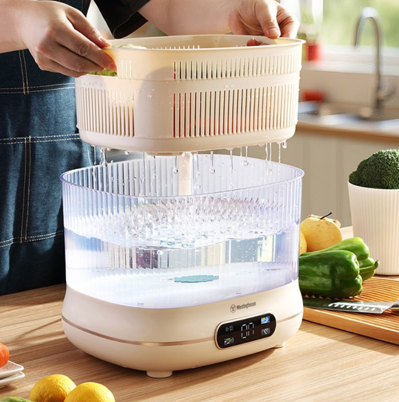 西屋(WESTINGHOUSE)-果蔬清洗机-WGS10B低噪音设计 一键操作;新鲜蔬果,高清大图