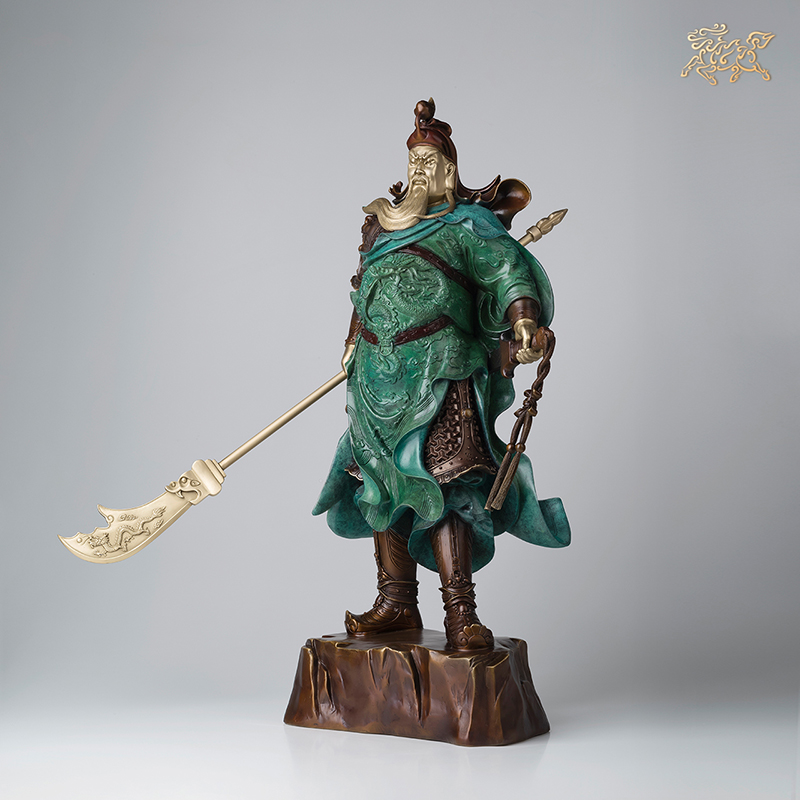 美帮汇全铜摆件《乾坤正气(版)》家居饰品 关公摆件高清大图