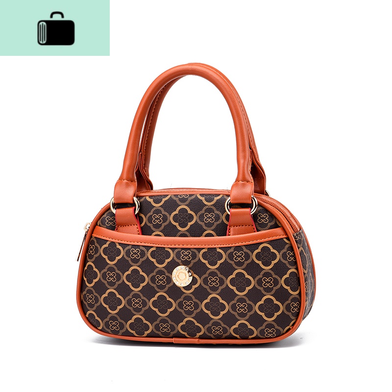 妈妈包包2020新款时尚手提包中年女士迷你小包送婆婆买菜包零钱包NEWLAKE 深色大花朵