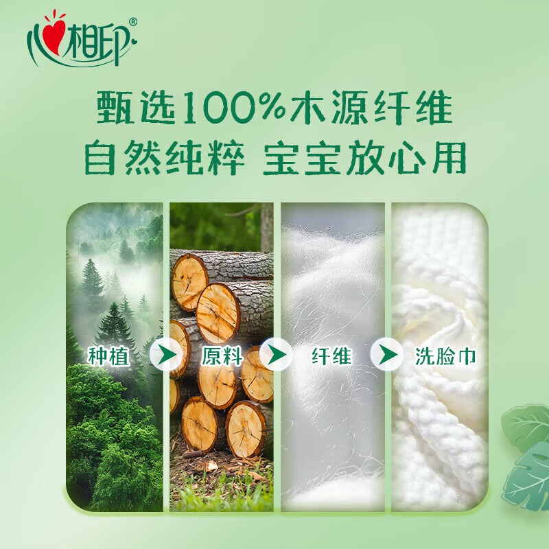 心相印 热带棉柔系列80片婴儿柔巾25-1版2包组套 2XMD3080(包装)高清大图