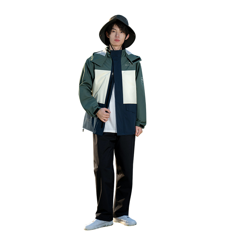 正雨摩托车雨衣骑行套装男女通用防雨分体式冲锋衣电动车学生春游高清大图