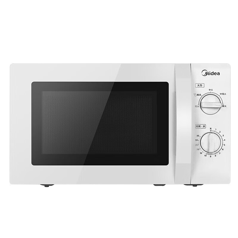 美的20L微波炉MM721NG1-PS高效均匀加热一键操作节能持久耐用