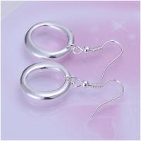 E088Women silver plated earring镀925纯银日韩时尚简约耳环耳饰