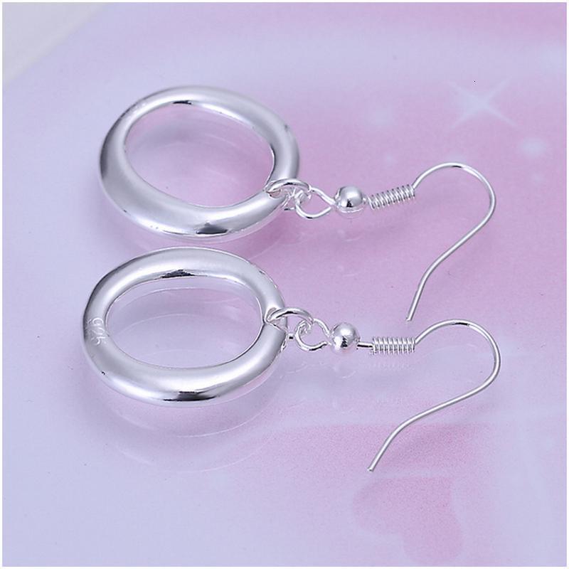 E088Women silver plated earring镀925纯银日韩时尚简约耳环耳饰