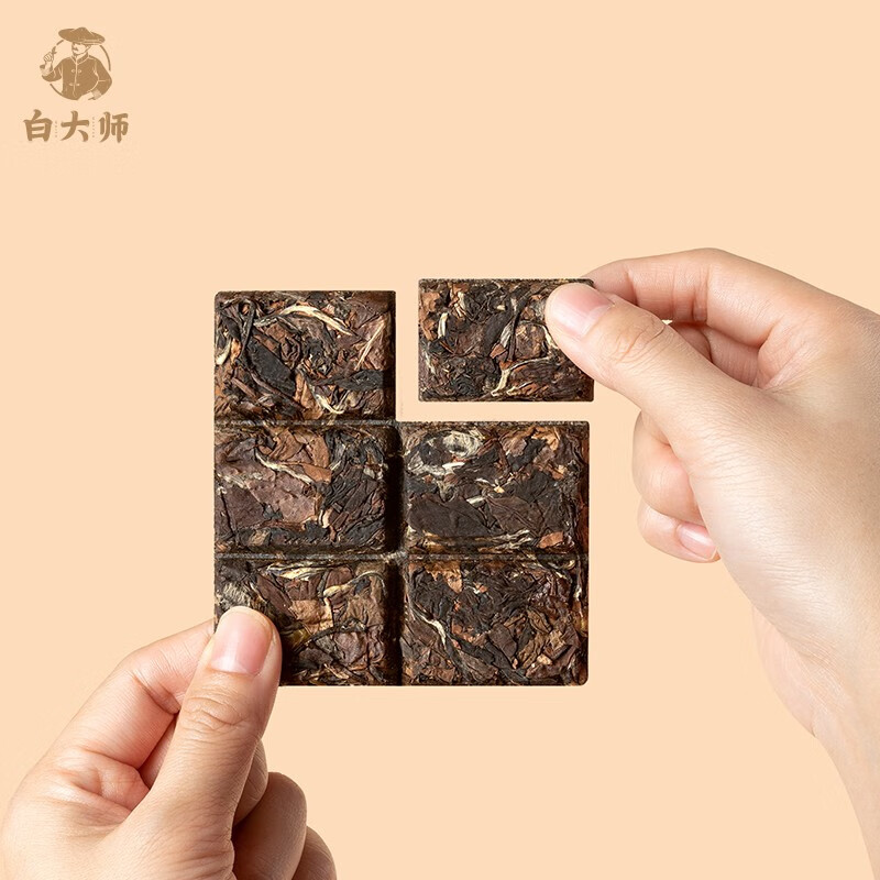 白大师 经典2016年寿眉小方片 福鼎老白茶小方片饼干茶 30g高清大图