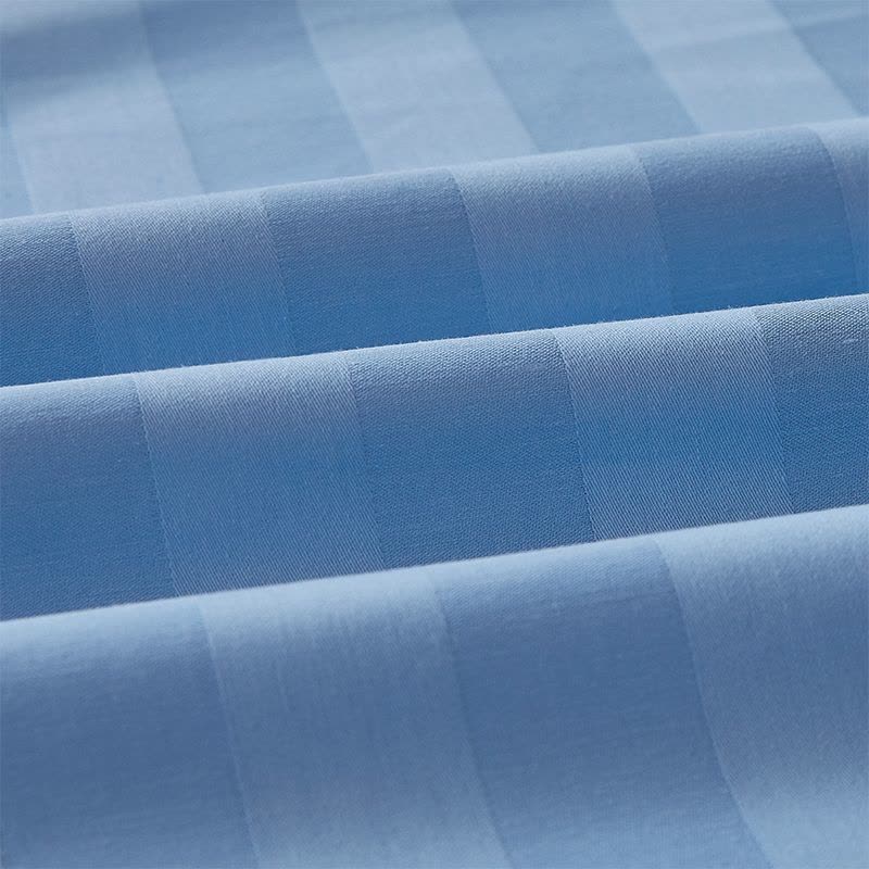 东纺拾光DF2009-02 酒店公寓系列纯棉床上三件套150*200cm 蓝色缎条(单位:套)图片